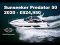 2020 sunseeker predator 50 sports cruiser for sale  reduced 849950 tax paid  rare 3 cabin layout