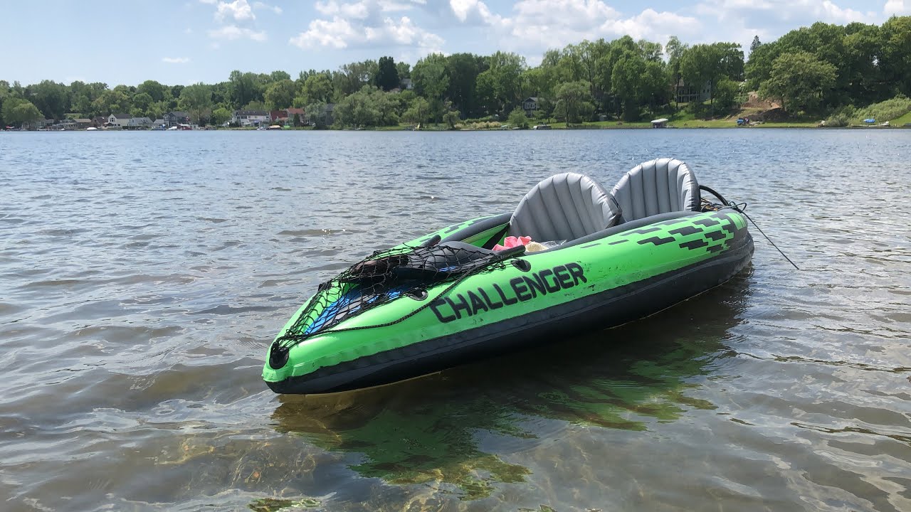 Kayak Test on the water at Lower Pettibone Lake 