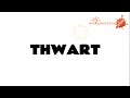 Thwart verb meaning with examples in sentences
