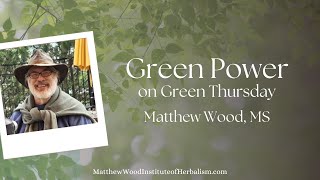 Green Thursday, Spring Fever and the Power of Greens 'viriditas' with Herbalist Matthew Wood, MS