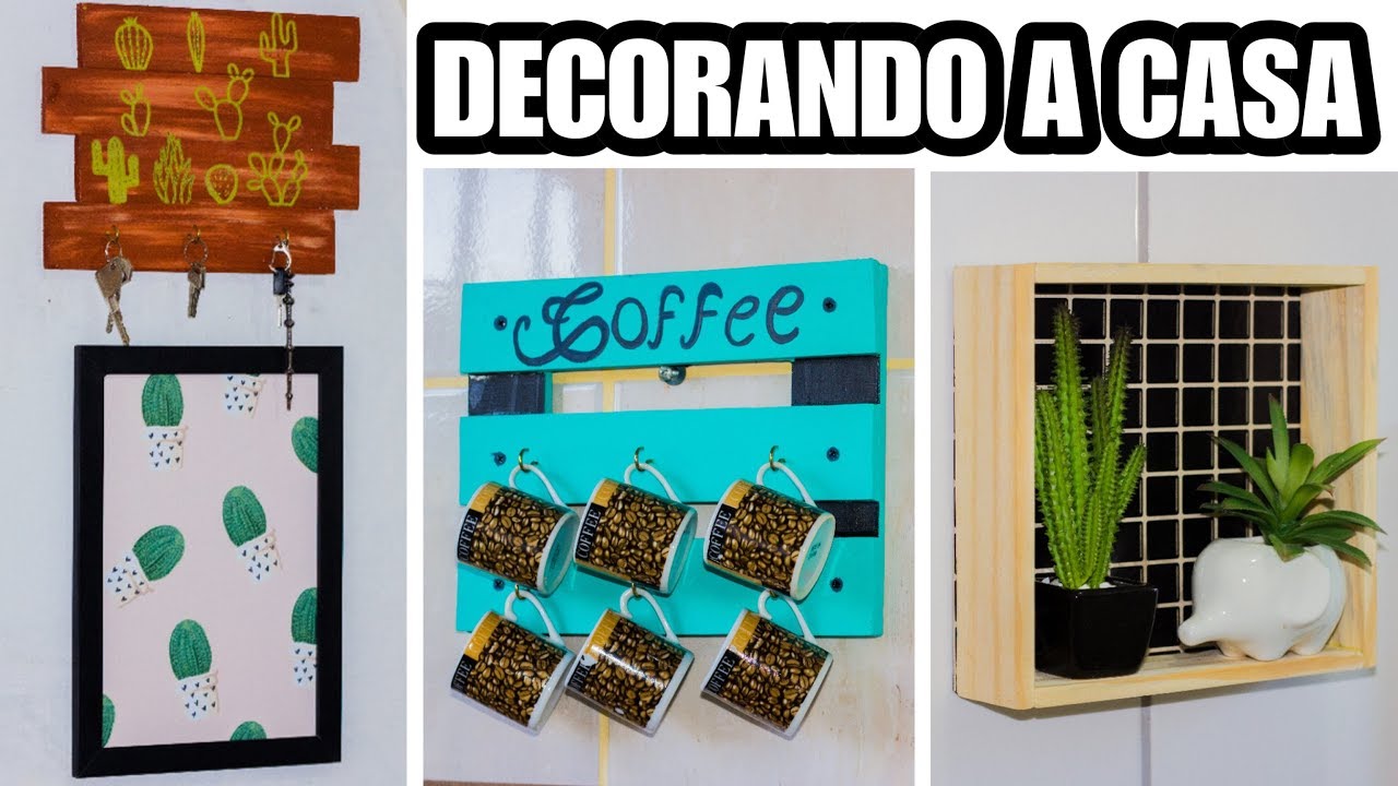 DIY KIT DE DECORAÇÃO PARA CASA GASTANTO POUCO - Sala, Banheiro, Quarto, Cozinha