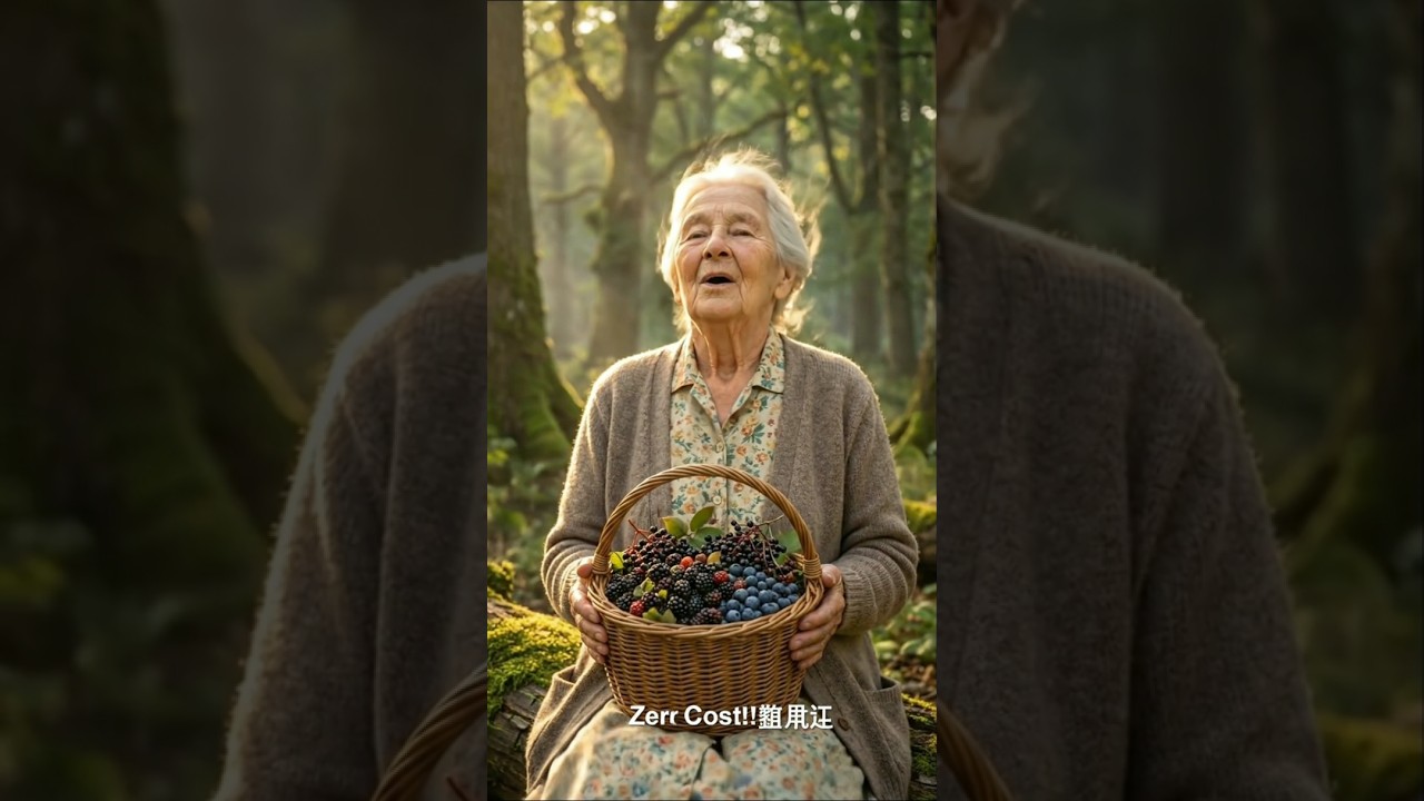 making wild berry jam in a quiet forest 🌿