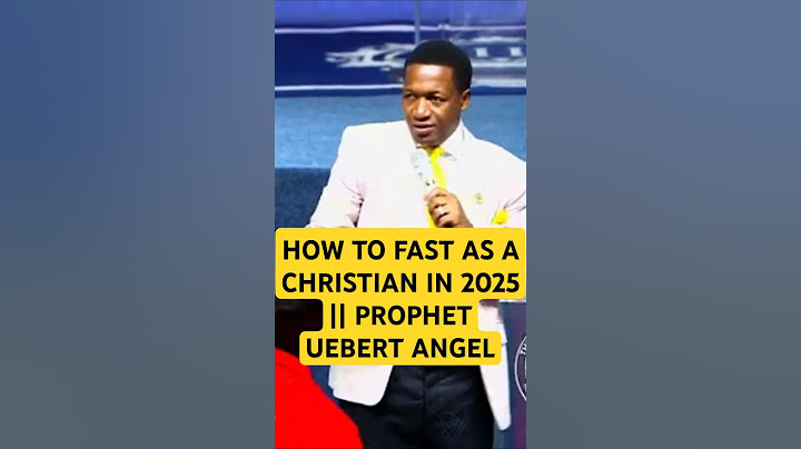HOW TO FAST AS A CHRISTIAN IN 2025 || PROPHET UEBERT ANGEL #GOODNEWS #UBERTANGEL #fasting #howto