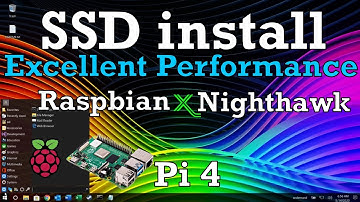 SSD install. Raspbian X Nighthawk edition. Windows 10 Dark mode skin for Raspbian Raspberry Pi 4.
