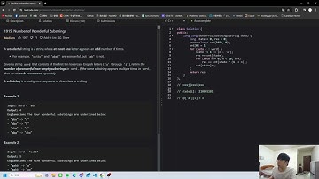 leetcode daily challenge - 1915. Number of Wonderful Substrings