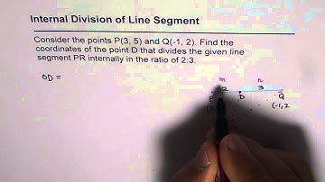 11 Find Coordinates of Point Dividing Vector Segment Internally