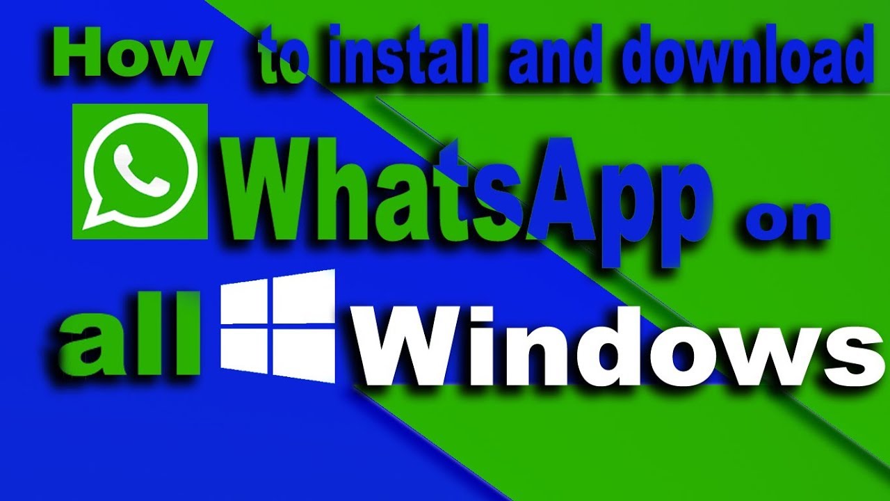 install whatsapp windows