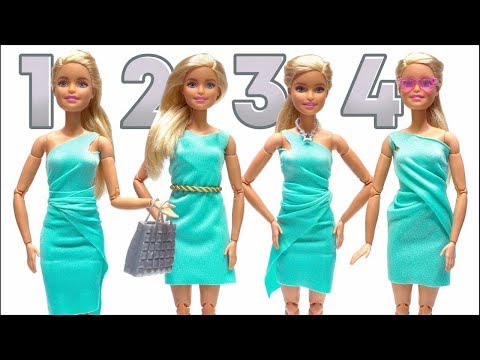 Como fazer roupas da Barbie – Sem cola e sem costura 👗😍