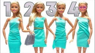 Como fazer uma BARBIE de PAPEL, Como fazer roupas de papel para boneca  Barbie fácil