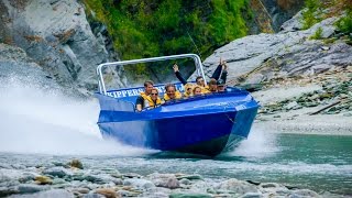 Jet Engine Strapped to Boat  Jetboating in New Zealand! Play On! in 4K! | DEVINSUPERTRAMP