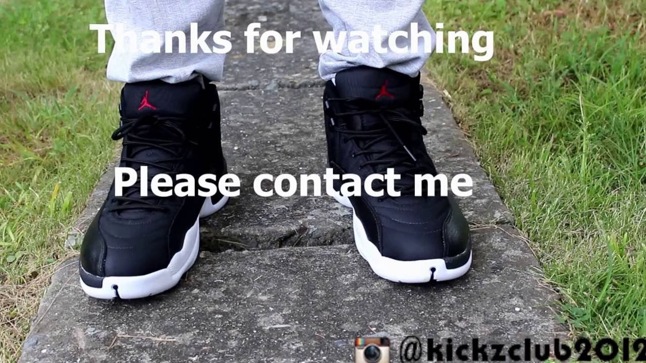 jordan 12 nylon on feet