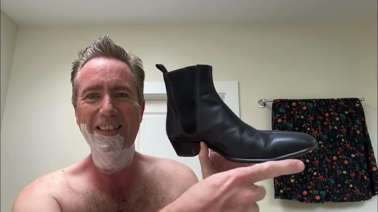 Shaving with Beatle Boots YouTube