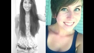 watch as she goes from long to pixie