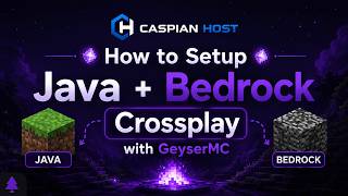 Minecraft Java + Bedrock Crossplay setup with GeyserMC | Minecraft Server Tutorial ⭐CASPIAN HOST