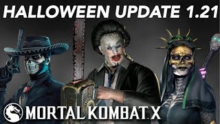 Mkx Mobile Halloween Update 1.21 - Leatherface, Day Of The Dead Erron Black And Jade