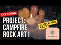 DIY Project Ideas: Campfire Family Rocks Paint with Candle | #rockpaintingideas #diycrafts