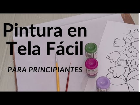 Pintura en Tela Fácil / Flores y Hojas