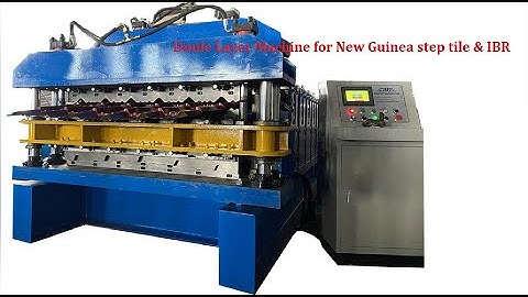 【ZHONGTUO】Double layer roofing sheet machine for New Guinea glazed tile with IBR type 1250mm