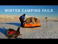 My winter camping fails