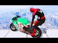 Gta 5 spiderman bike stunts 6 spiderman jumps fails gameplay