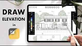 How I Actually Draw Elevations on My iPad as an Architect (Morpholio Trace)
