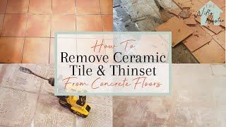 How To Remove Ceramic Tile And Thinset From Concrete Floors Easily