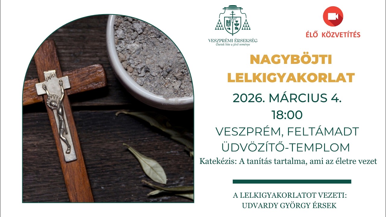 Nagyböjti lelkigyakorlat Udvardy György érsek atyával