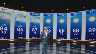 Temperatures in South Florida will continue to warm up as rain chances lessen