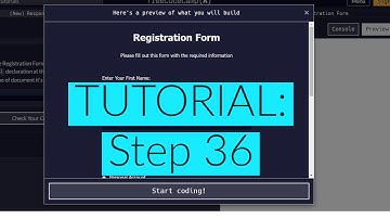 freeCodeCamp | Learn HTML Form: Step 36