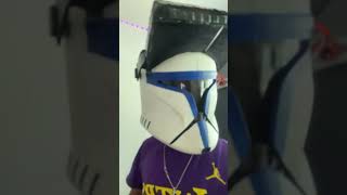 Phase 1 clone trooper helmet(custom macrobinoculars) #starwars #fyp #viral