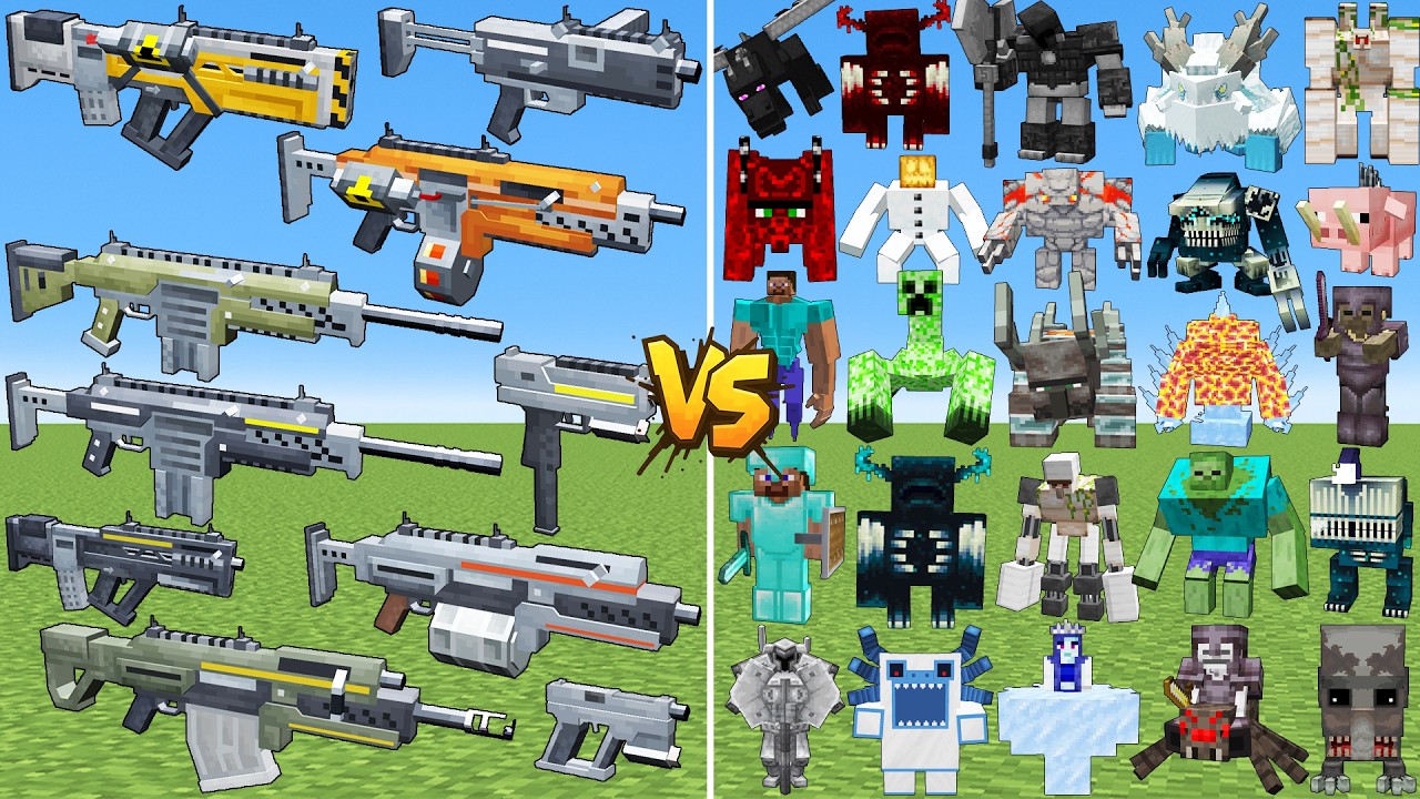 What TaCZ Helldivers 2 Gun Can Defeat The Most All Bosses in Minecraft?