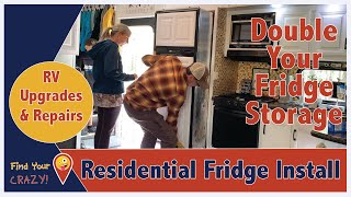 RV Upgrade: Changing A Dometic Fridge For A Residential  Full Time RV Family of 9