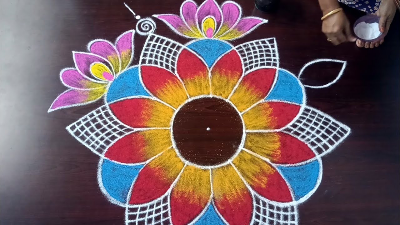 Newyear 2026 rangoli kolam//Latha kolam