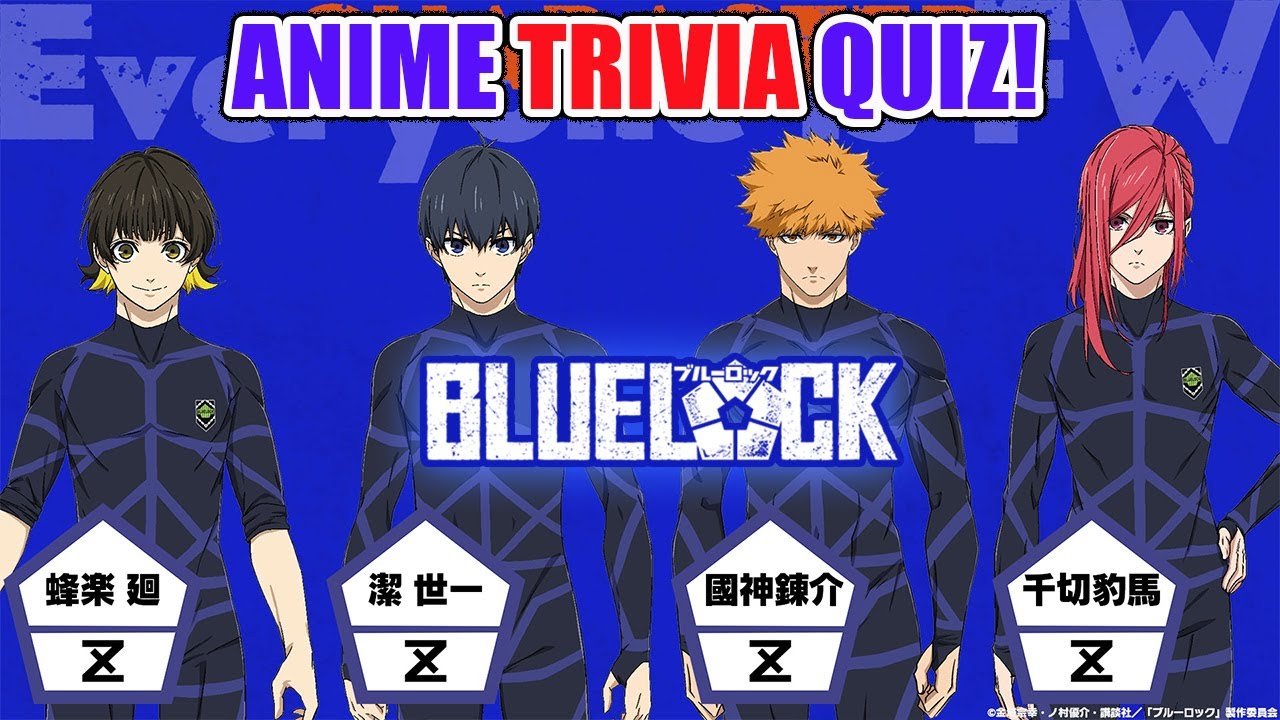 Anime Trivia Quiz, Bluelock #animequiz @brainitquiz - YouTube