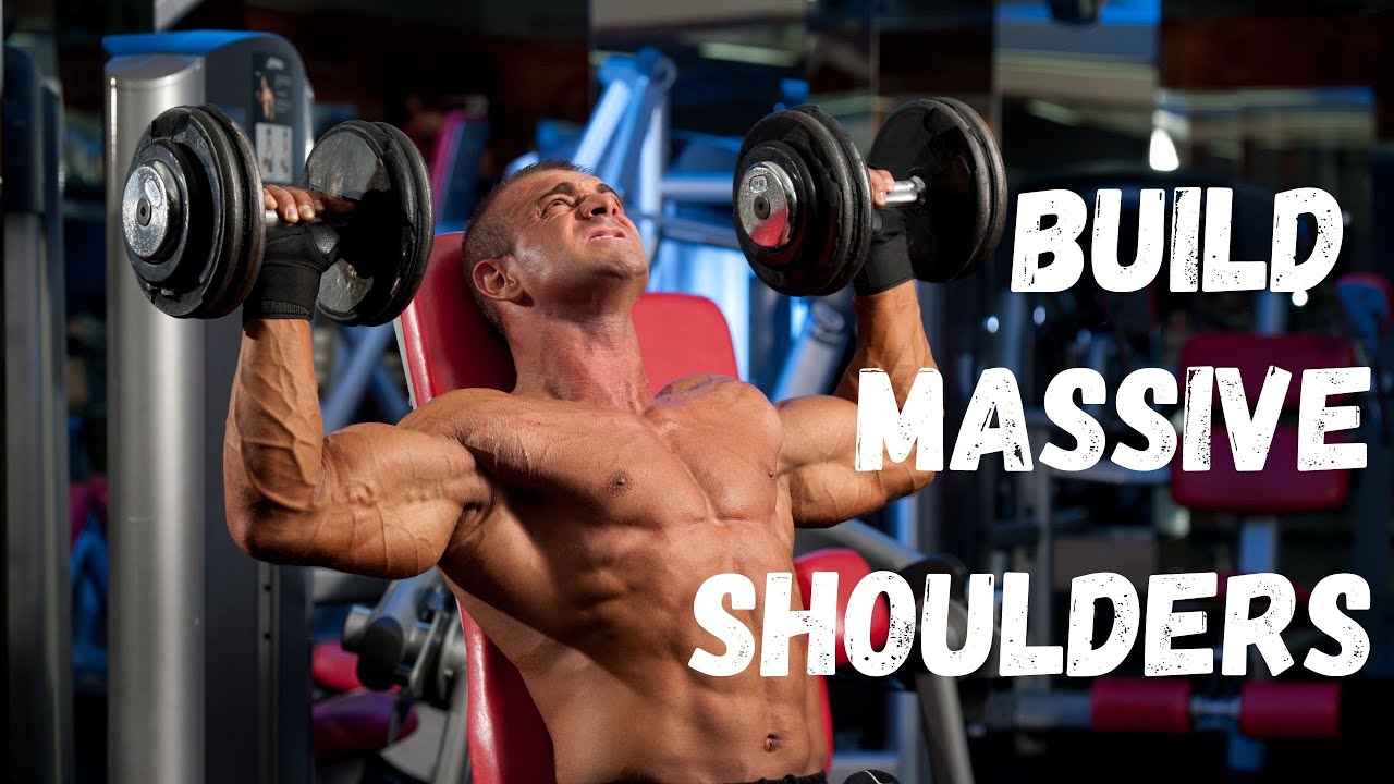 Shoulder Workout at Home for MASSIVE Gains with Dumbbells - YouTube