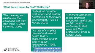 Detalles A whole school and FE college approach to supporting staff wellbeing Noticias
