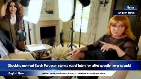 Schokkend moment waarop Sarah Ferguson na een vraag over een schandaal het interview verlaat