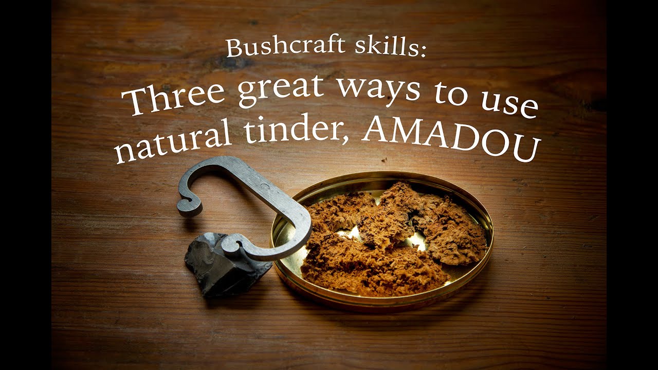 Best way how to use natural tinder Amadou, Horse hoof fungus, making