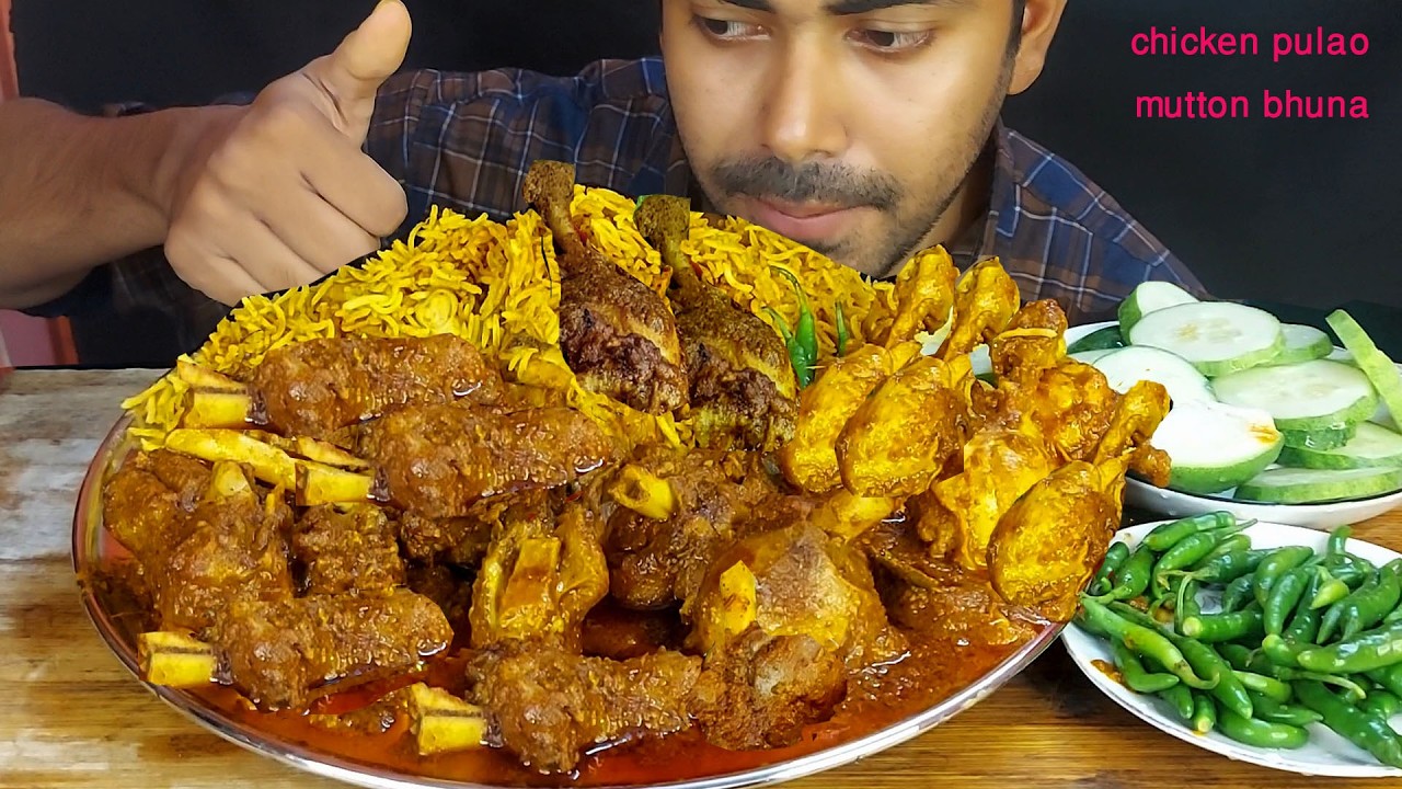 The Juiciest Mutton Kosha Ever! Thick Masala Biryani & Massive Chicken Legs | ASMR Mukbang