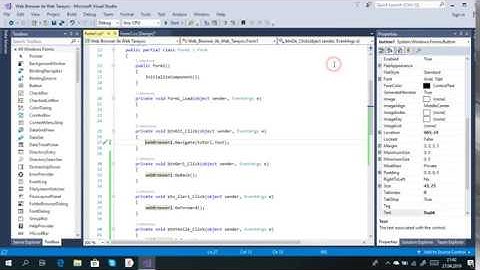 C# Form Dersleri-57 webBrowser ile Web Tarayıcı Yapımı