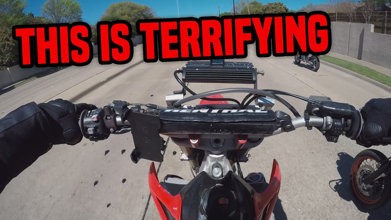 FIRST RIDE on a HONDA CRF450 SUPERMOTO