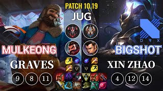 HLE Mulkeong Graves vs DRX BigShot Xin Zhao Jungle - KR Patch 10.19