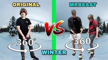 360 VR One Two Buckle My Shoe Original Vs MrBeast | Side by Side Comparison| Winter