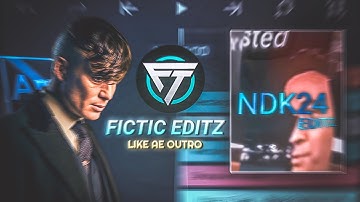 @fictic_editz Like AE OUTRO (+Preset) After Motion Z | Nidvek edit 