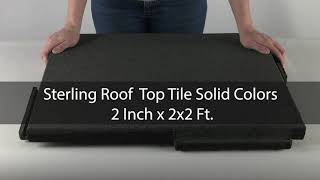 Sterling Rubber Roof Top Tiles 2 x 2x2 - For Outdoor Rooftop Patios or Decks - The Sterling Rubber Roof Top Tiles are perfect for covering a rooftop in commercial or residential settings. They can be used for rooftop bars, clubs or restaurants or a residential outdoor patio or kitchen.
Available in multiple colors.

- Durable patio rubber floor tile
- Interlocking edges
- Easy installation
- Easy to clean
- Heavy duty outdoor patio and deck flooring
- High quality manufacturing
- Available in several color options

Shop this product: 
https://www.greatmats.com/tiles/sterling-patio-rubber-tile-2gray.php