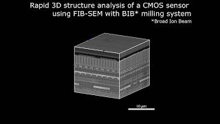 [Electronics] Rapid 3D structure analysis of a CMOS sensor using FIB SEM with BIB milling system