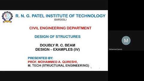 DOUBLY R C BEAM: DESIGN OF SECTION IV