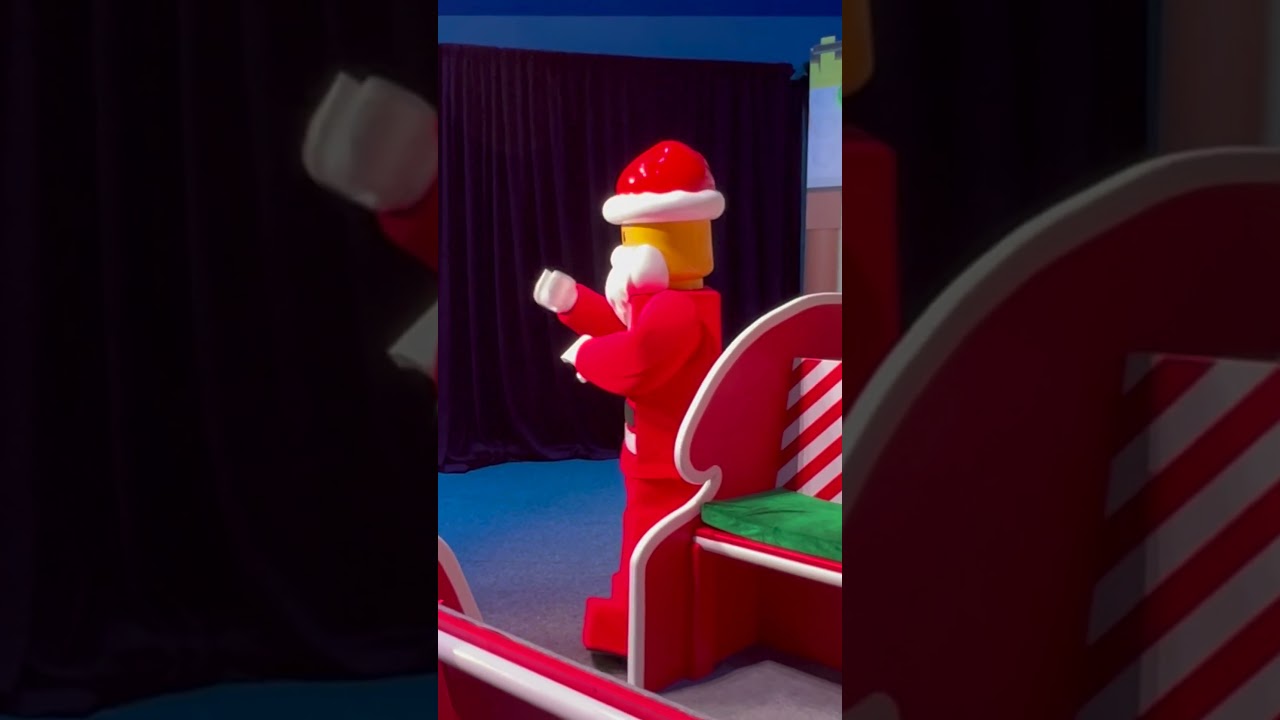 Meeting Santa Lego & Gingerbread Man Meet & Greet Lego Christmas at Legoland