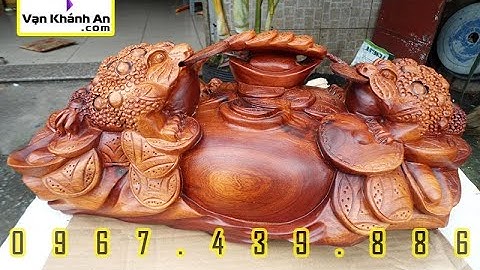 Thiềm thừ ngồi chum tiền 🌳 Đồ Gỗ Mỹ Nghệ 🌳 Tượng Gỗ Phong Thủy 🌳 Thế Giới Đồ Gỗ Phong Thủy Tài Lộc