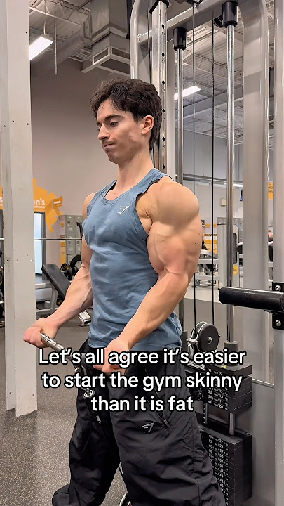 Starting the gym fat vs skinny #gym #workout #fitness